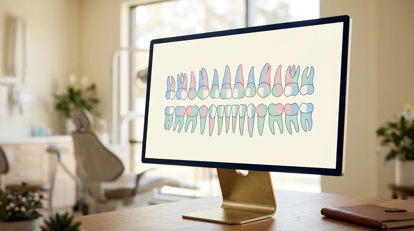 Ilustración del artículo: Numeración dental: los cuatro sistemas y cómo elegir el correcto