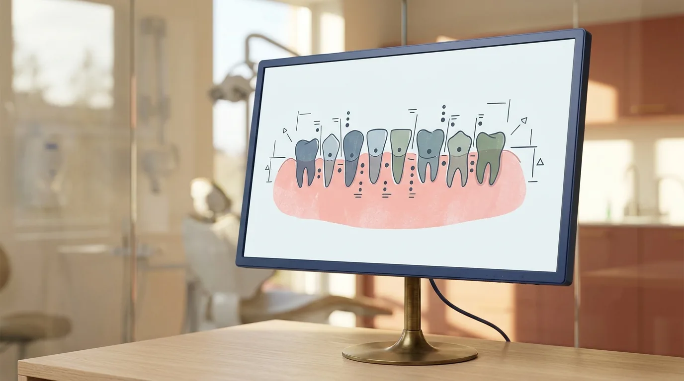 Ilustración del artículo: Periodontograma digital: cómo el software acelera el sondaje